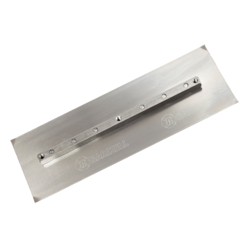 Paleți finisori 900 mm Barikell original, vedere frontală, oțel 2 mm, prindere M8 pe 4 brațe portpalet, pentru finisare beton