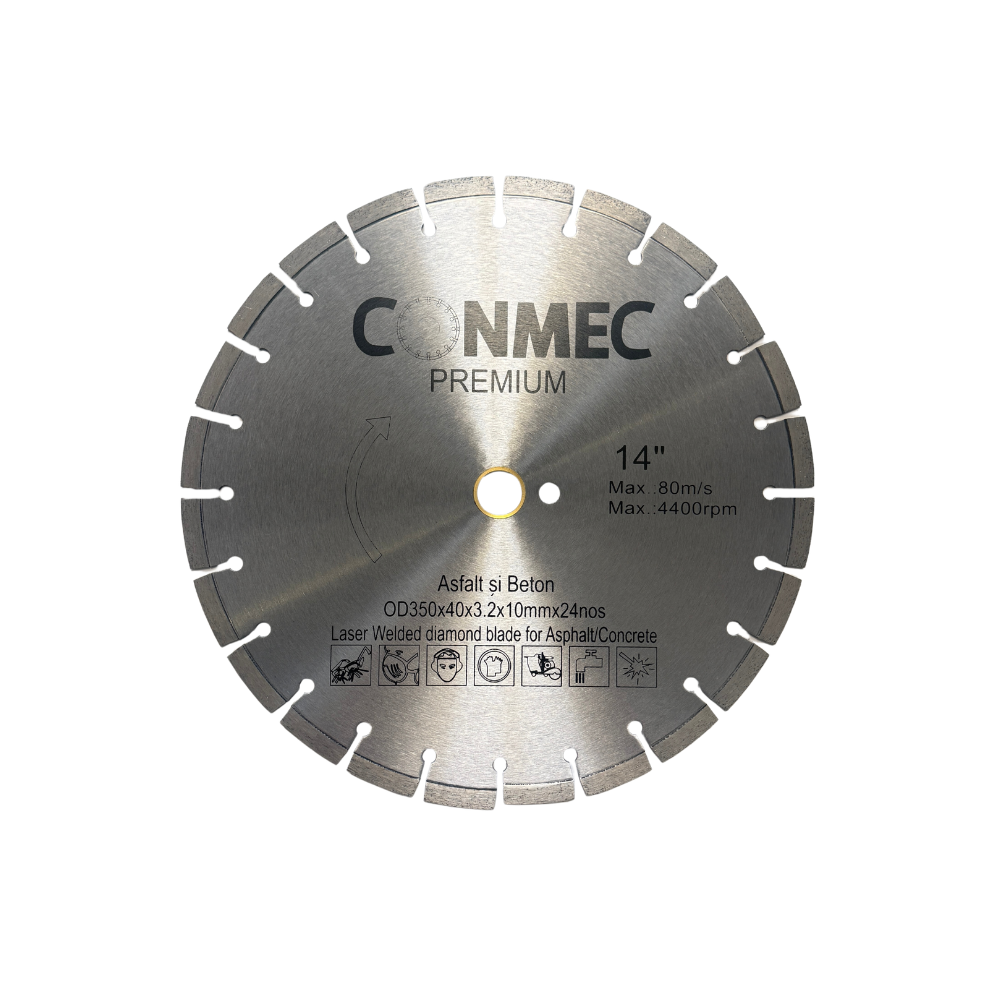 Disc diamantat universal COMBI CONMEC 350 mm asfalt și beton vechi
